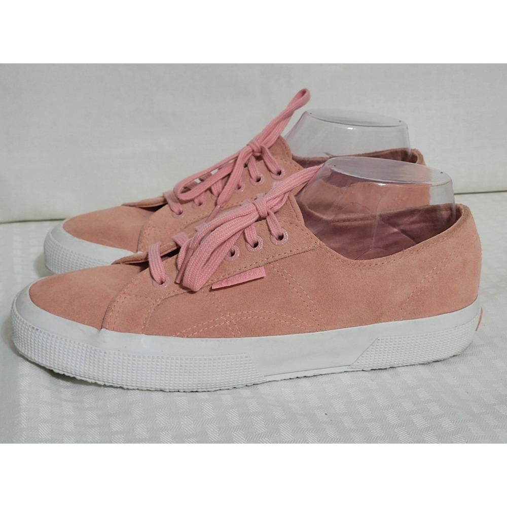 Superga Womens Shoes Size 7 Pink Leather S00CPZ0 Sneakers Trainers EUR 39.5